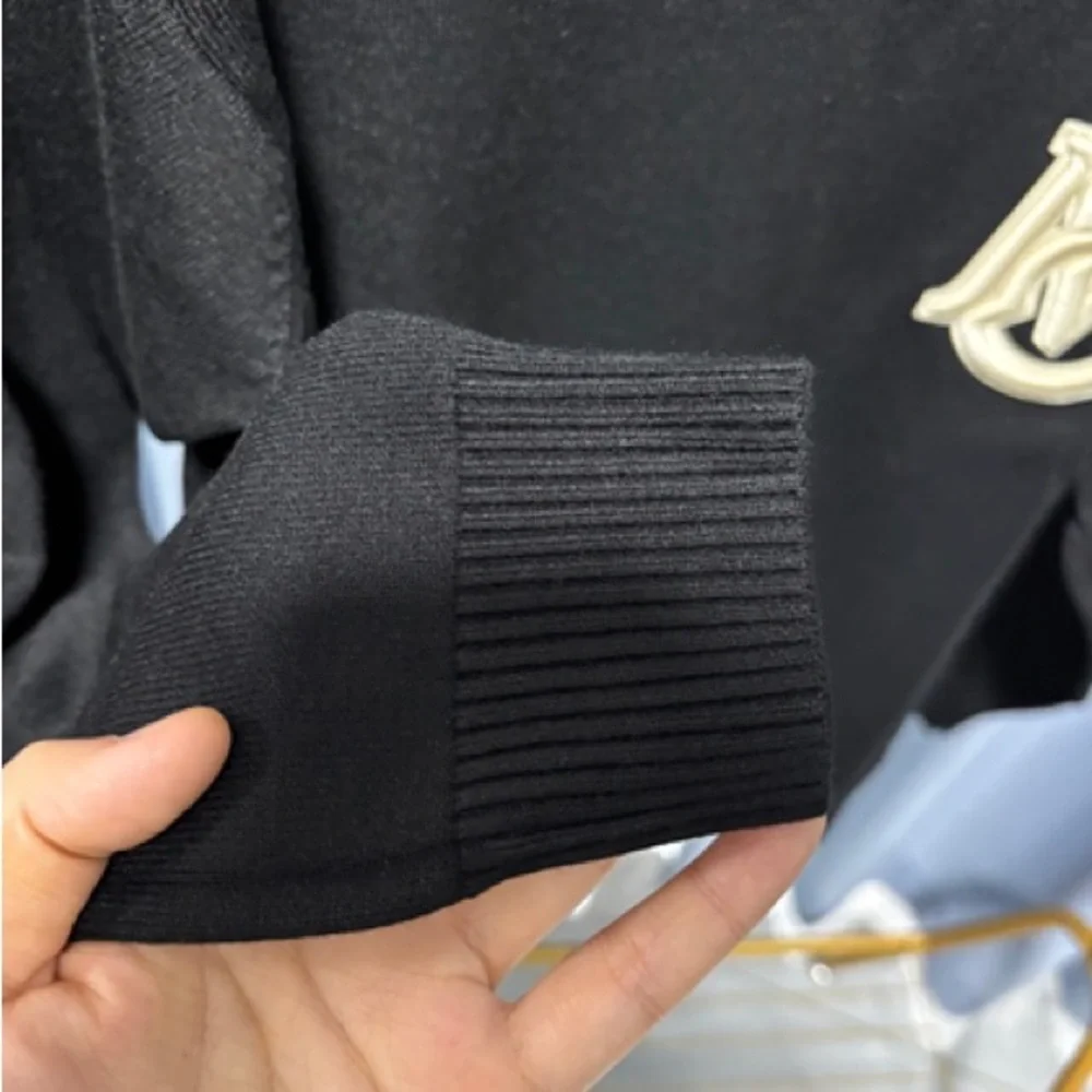 MONCLER black knitted sweater - Picture 3 of 5